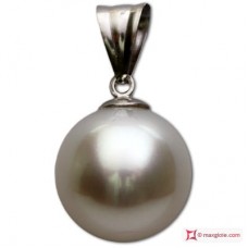 Pendente TOP Perle Australiane 13mm in Oro bianco