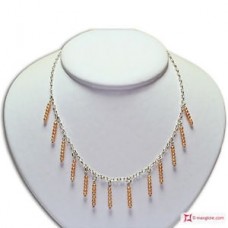 Collana e Orecchini Perle rosa 3½mm in Argento