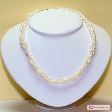 Torchon di Perle Naturali a 5 fili in Argento