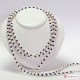 Collana Perle coltivate 8-8½mm e Lapis L. 2 metri in Argento
