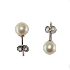 Orecchini Perle Akoya TOP 6-6½mm in Oro 18K