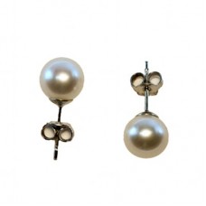 Orecchini Perle Akoya TOP 7-7½mm in Oro 18K