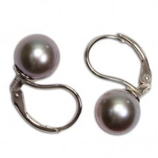 Orecchini Perle Akoya grigio TOP 8-8½mm in Oro 18K mmp