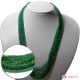 Collana Smeraldi rondelle faccettate 5 fili 3-4½mm 240.5kt
