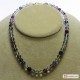 Collana Fluorite Extra pallini 8mm in Argento