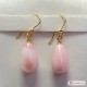 Orecchini Opale rosa Extra 10x17mm in Oro 18K