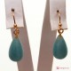 Orecchini Amazzonite Extra 10x17mm in Oro 18K