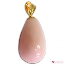 Pendente Opale rosa Extra 10x17mm in Oro 18K