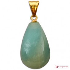 Pendente Amazzonite Extra 10x17mm in Oro 18K