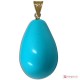 Pendente Turchese Extra 10x17mm in Oro 18K