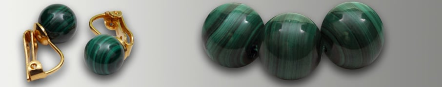 Semipreziosi Malachite Orecchini