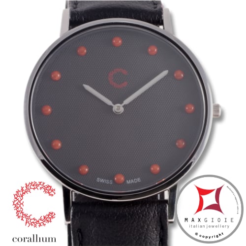 Orologio Corallium 40mm movimento svizzero con corallo id01m